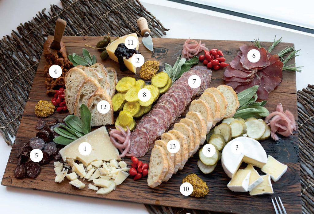 Charcuterie Board made with local Columbus ingredients